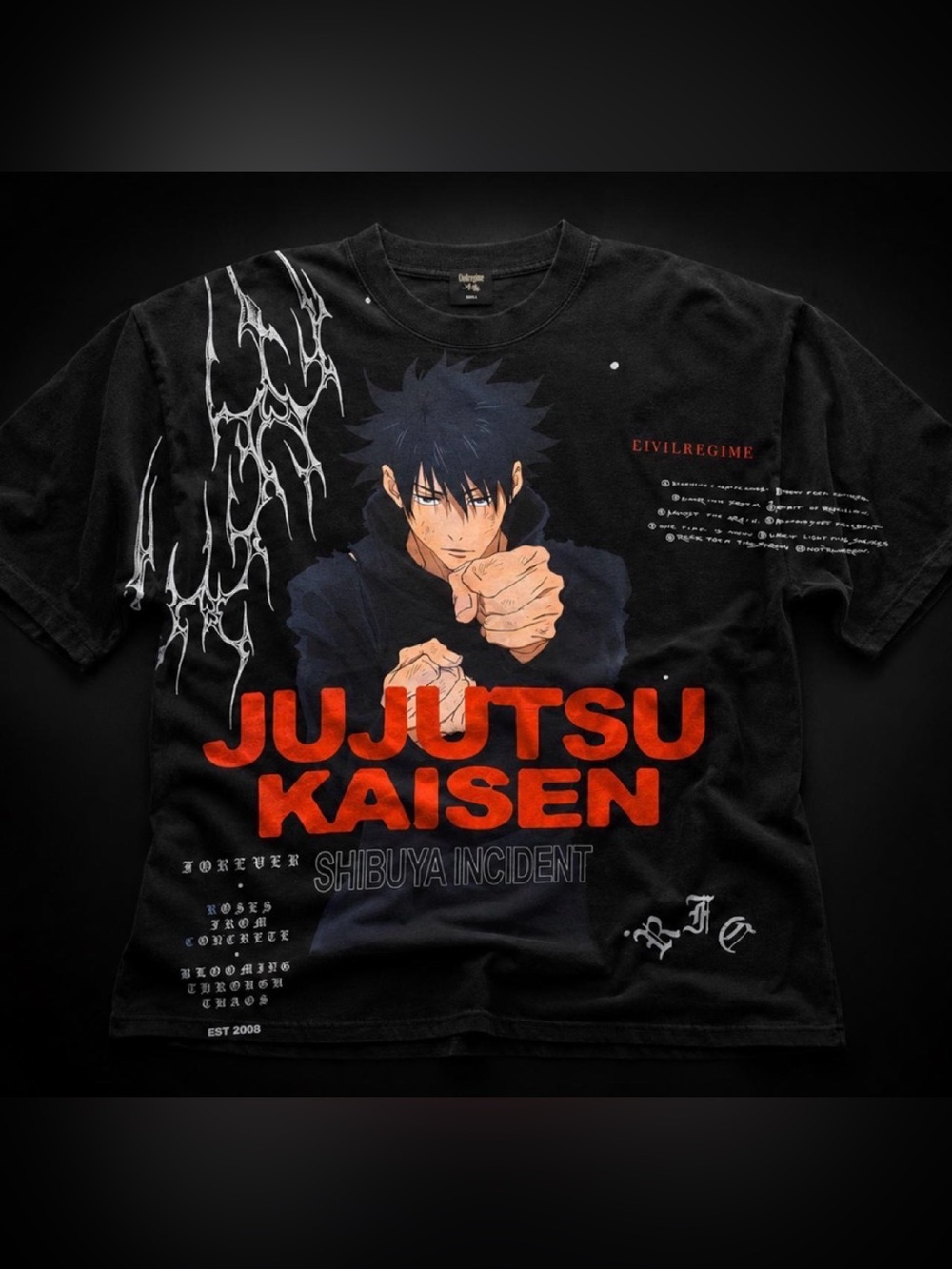 Civil Regime x Jujutsu Kaisen
Megumi Dungeon Tee - Size S - NWT